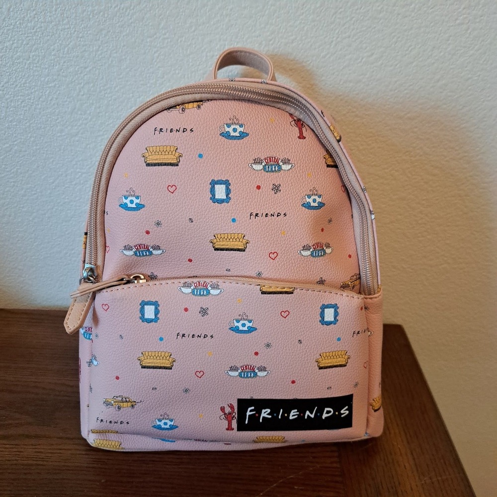 DANI Danielle Nicole Friends TV Show Mini Backpack Pink Central Perk Couch Taxi